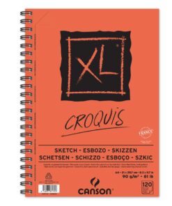 CANSON XL CROQUIS A4 90GR BLOC DESSIN SPIRALE COTE VERTICALE