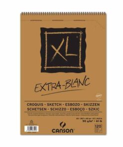 CANSON XL EXTRA BLANC A3 90GR BLOC DESSINS 120 FLS SPIRALE