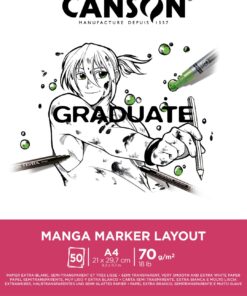 CANSON GRADUATE MANGA A4 MARKER LAYOUT 70GR - 50F BLOC DE DESSINS