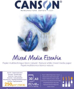 CANSON MIXED MEDIA A3 250G 30F MIXED MEDIA ESSENTIA 30 FEUILLES