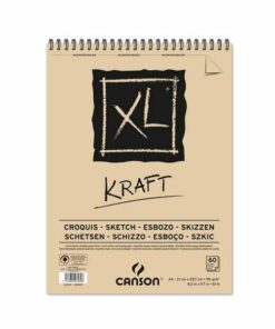 CANSON XL KRAFT A4 90GR BLOC DESSINS SPIRALE 60 FLS