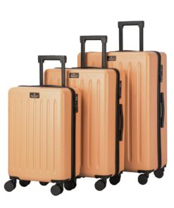 WALKER SET 3 VALISES PEACH 35L W35 X H55 X D23CM - 2.75KG 60L W45 X H66 X D26CM - 3.7KG