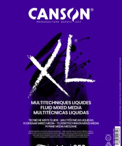 BLOC CANSON XL A4 250GR MIX FLUID MEDIA - 40FLS SPIRALE