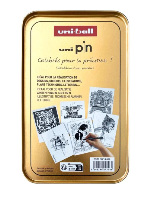 SET 14 FEUTRES PIN - BOITE MET 0.03-0.05-0.1-0.2-0.3-0.4-0.5- 0.6-0.7-0.8-0.9-1.0-1.2-BRUCH – Image 2