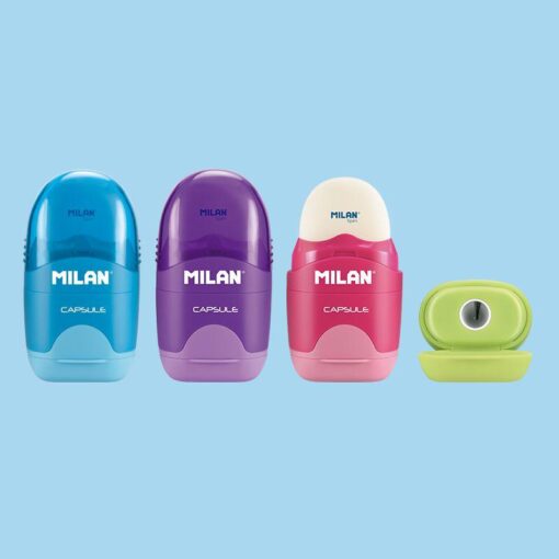 GOMME CAPSULE MILAN 4 COULEURS - RECHARGEABLE AVEC 1/2 GOMME OV12 – Image 2